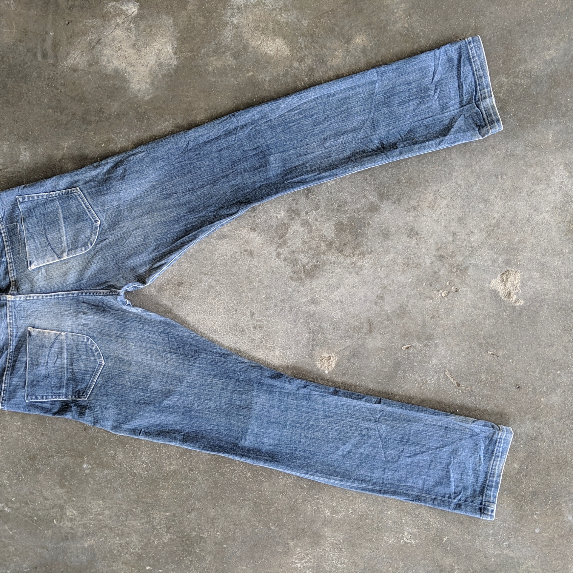 Vintage Beams Distressed Faded Denim Jeans Pants W34 - 14