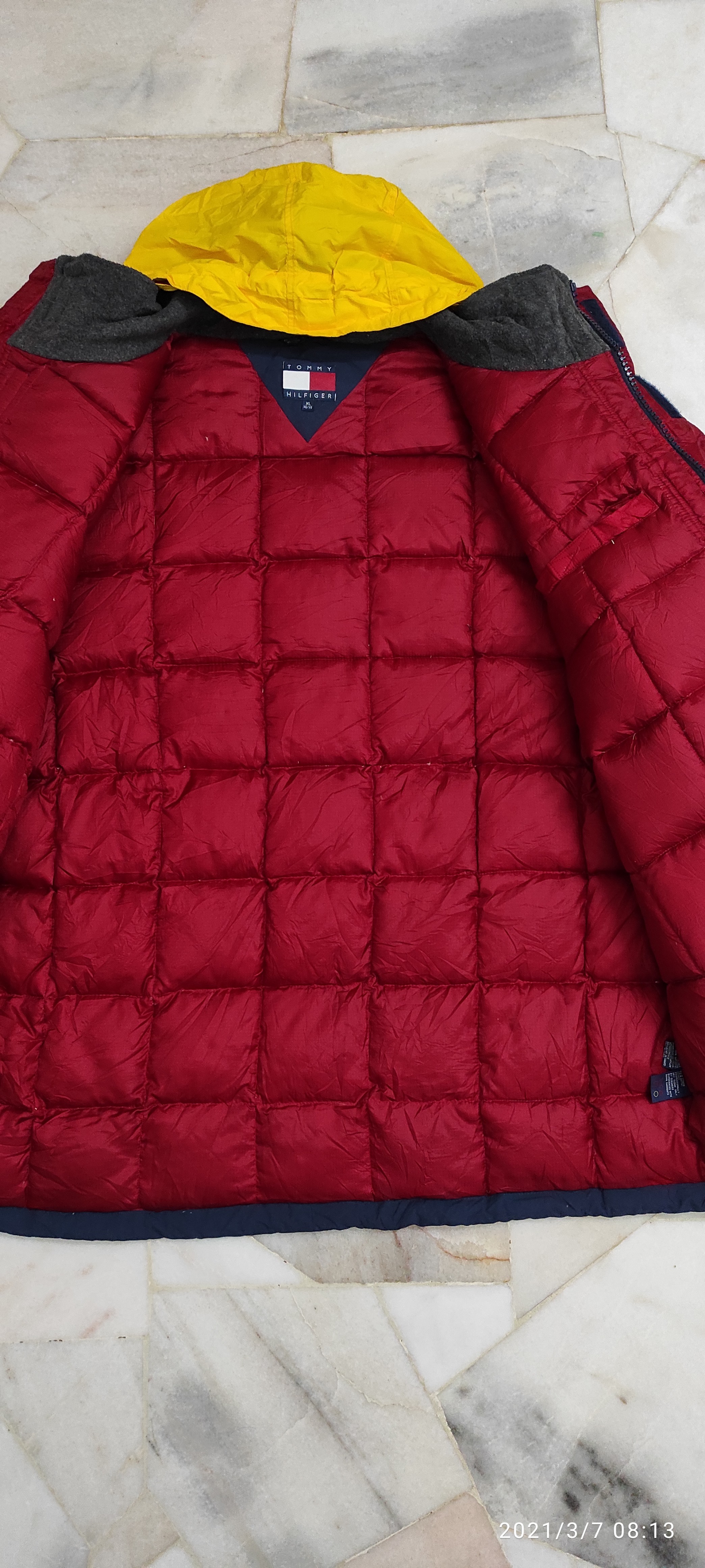 Tommy Hilfiger - Vintage 90's Tommy Hilfiger Duck Down Puffer Anorak hidden coat Jacket - 13