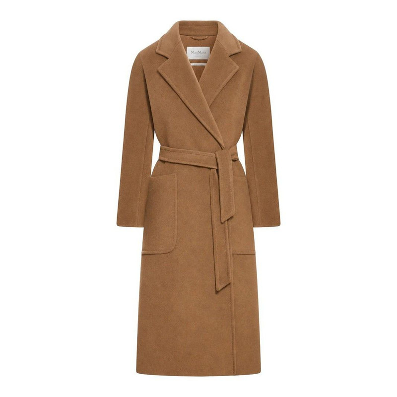 MAX MARA Long Cashmere Coat Dark Camel New & Authentic (Wome - 1