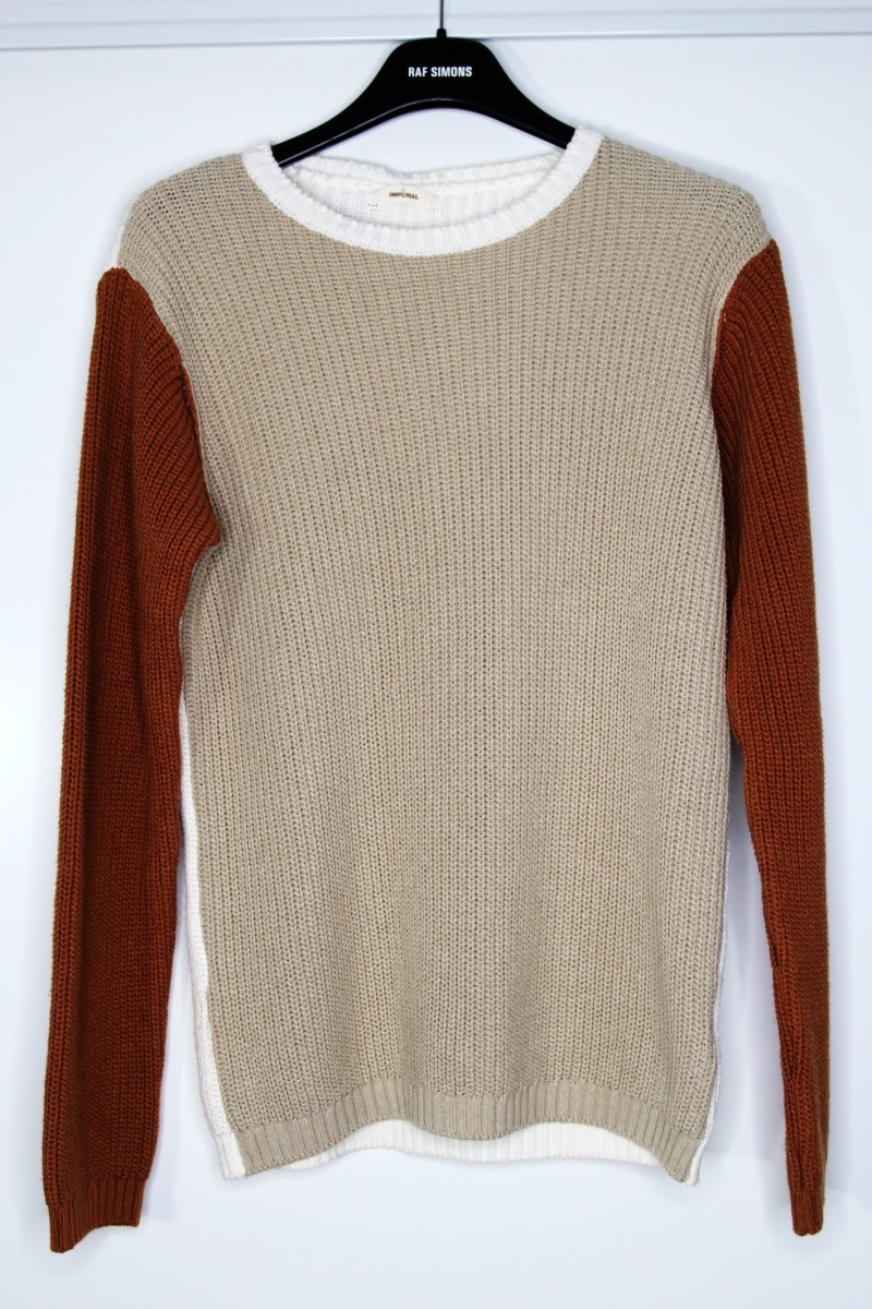 Imperial - BNWT SS20 IMPERIAL NATURAL BLOCK RIBBED SWEATER S - 2