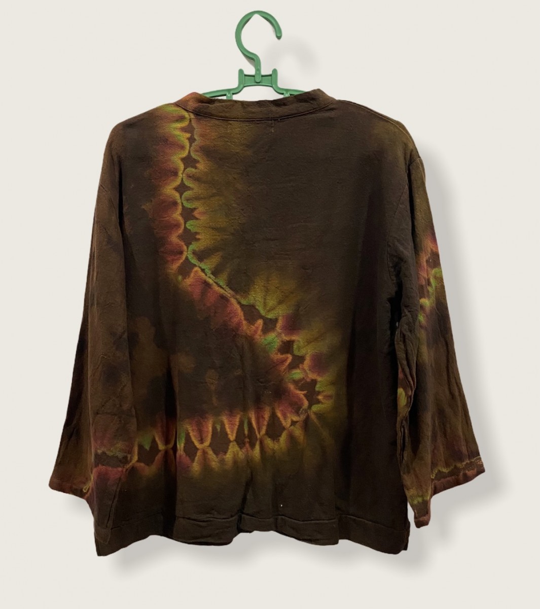 Handmade - Batik Design Button Up Shirt ( Handmade Tie Dye) - 4