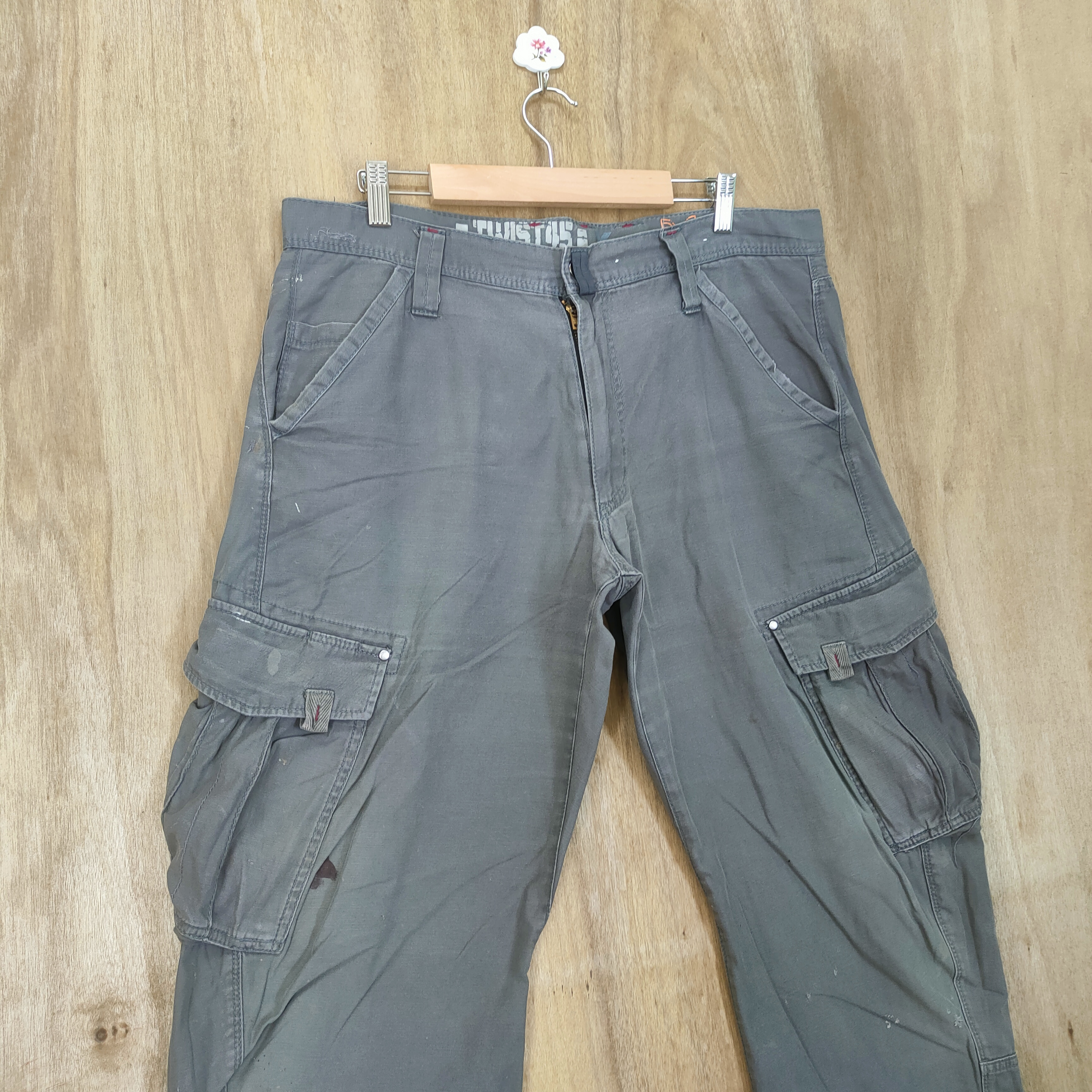 Vintage - VINTAGE XBEC FADED WORKWEAR CARGO PANTS - 2