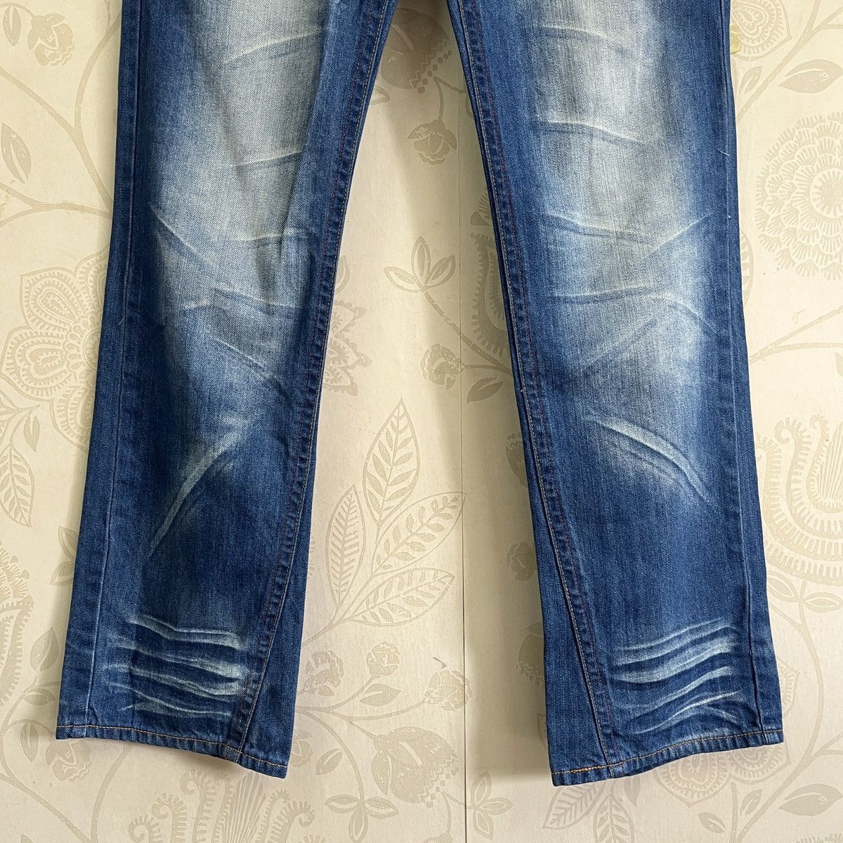 Japan Blue - Vintage 90s Blue Moon Blue Kapital Patches Jeans - 6