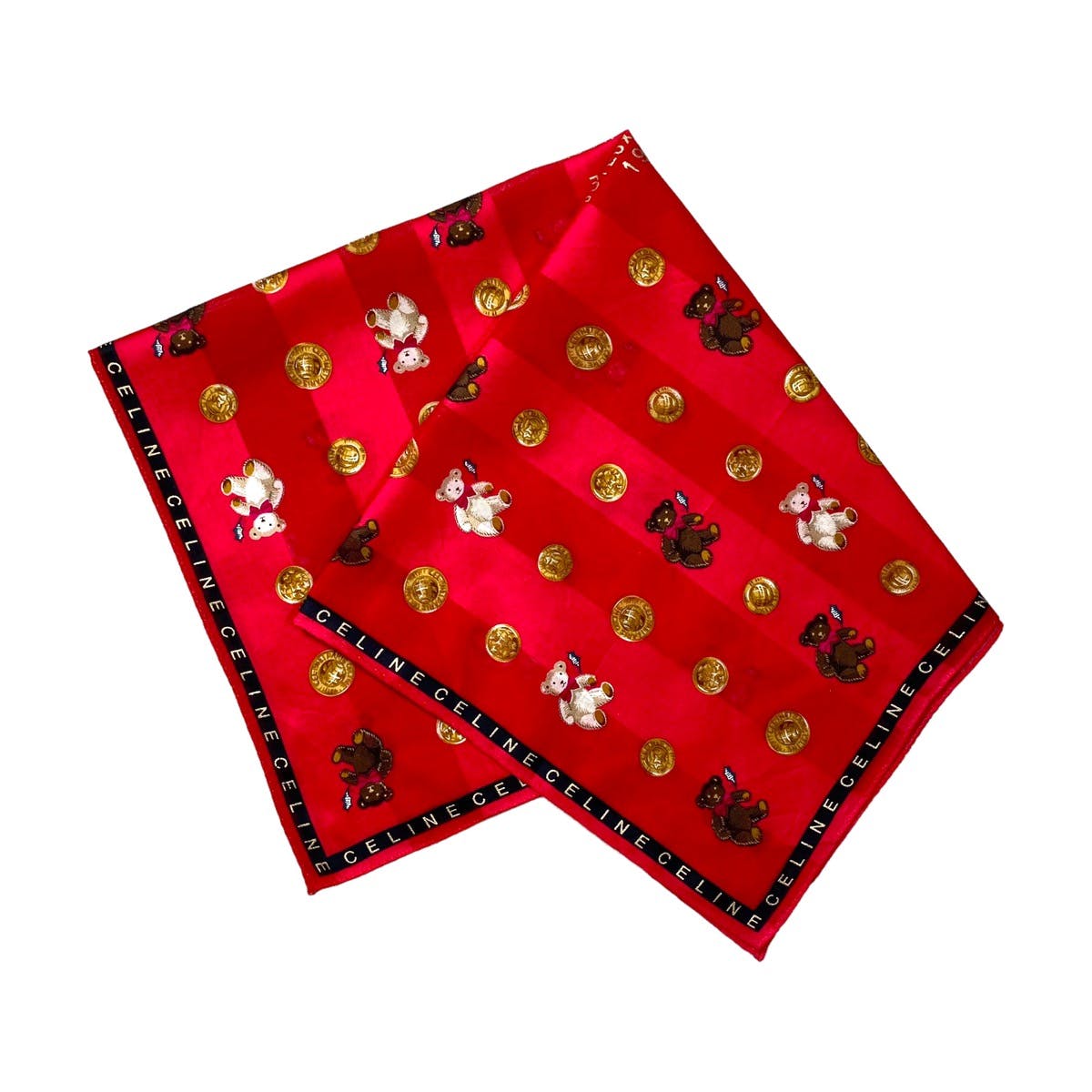 Vintage Celine Handkerchief Neckerchief Bandana - 2