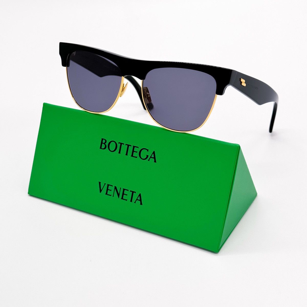 NEW BOTTEGA VENETA BV1003S 001 BLACK UNISEX SUNGLASSES - 1