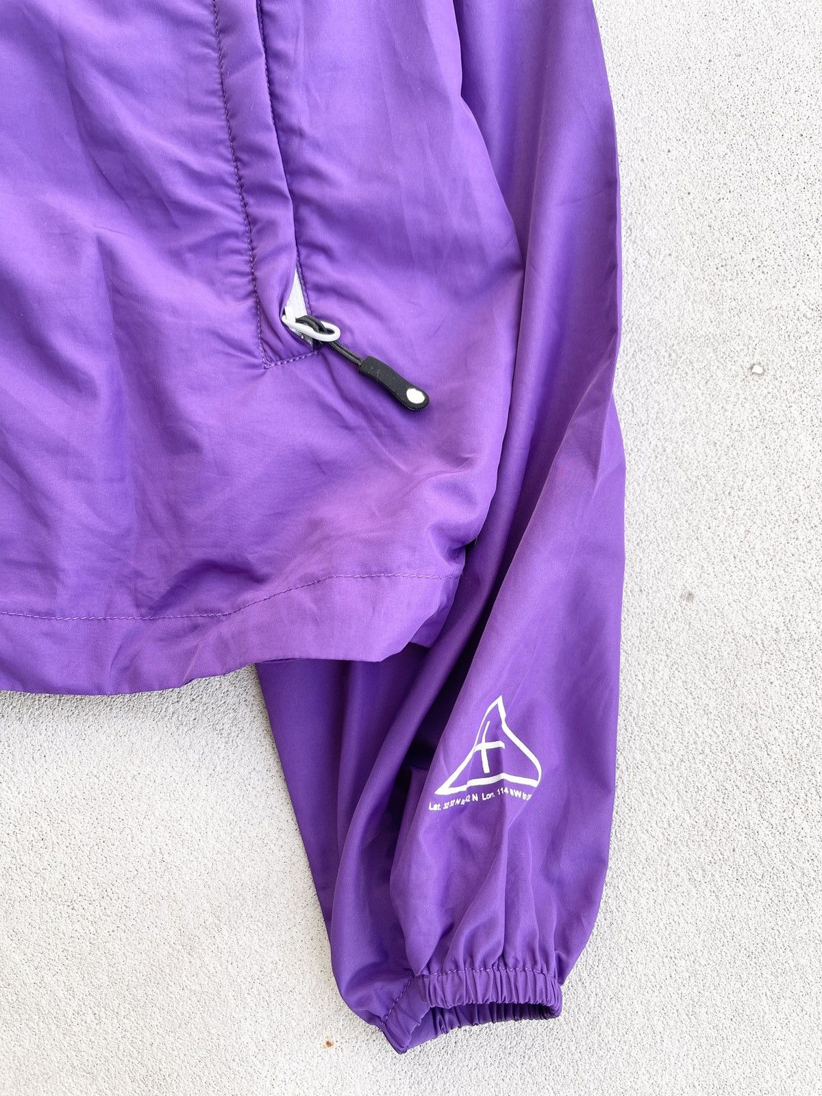STEAL! Vintage 2000s Stussy Purple Windbreaker Jacket - 2