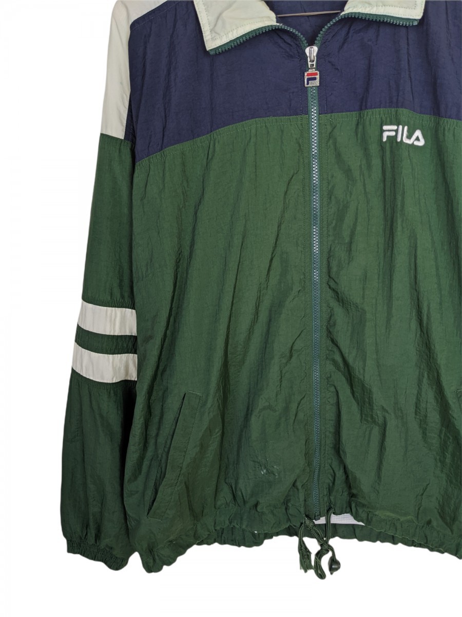 Fila - 90s Oversized Sweater Light Jacket Nylon - 3