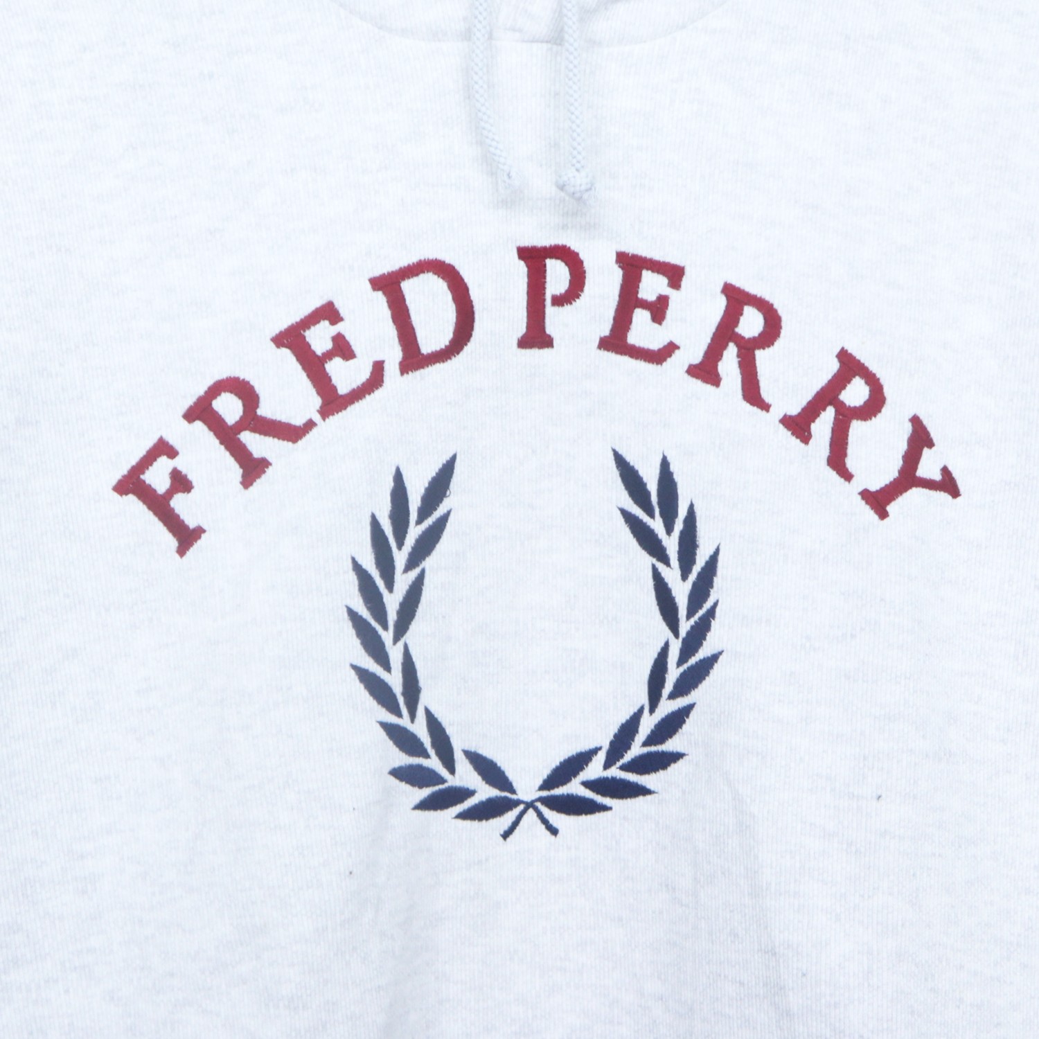 Vintage 90s FRED PERRY Big Logo Embroidered Sweater Sweatshirt Hoodie Pullover Jumper Made In Japan - 2
