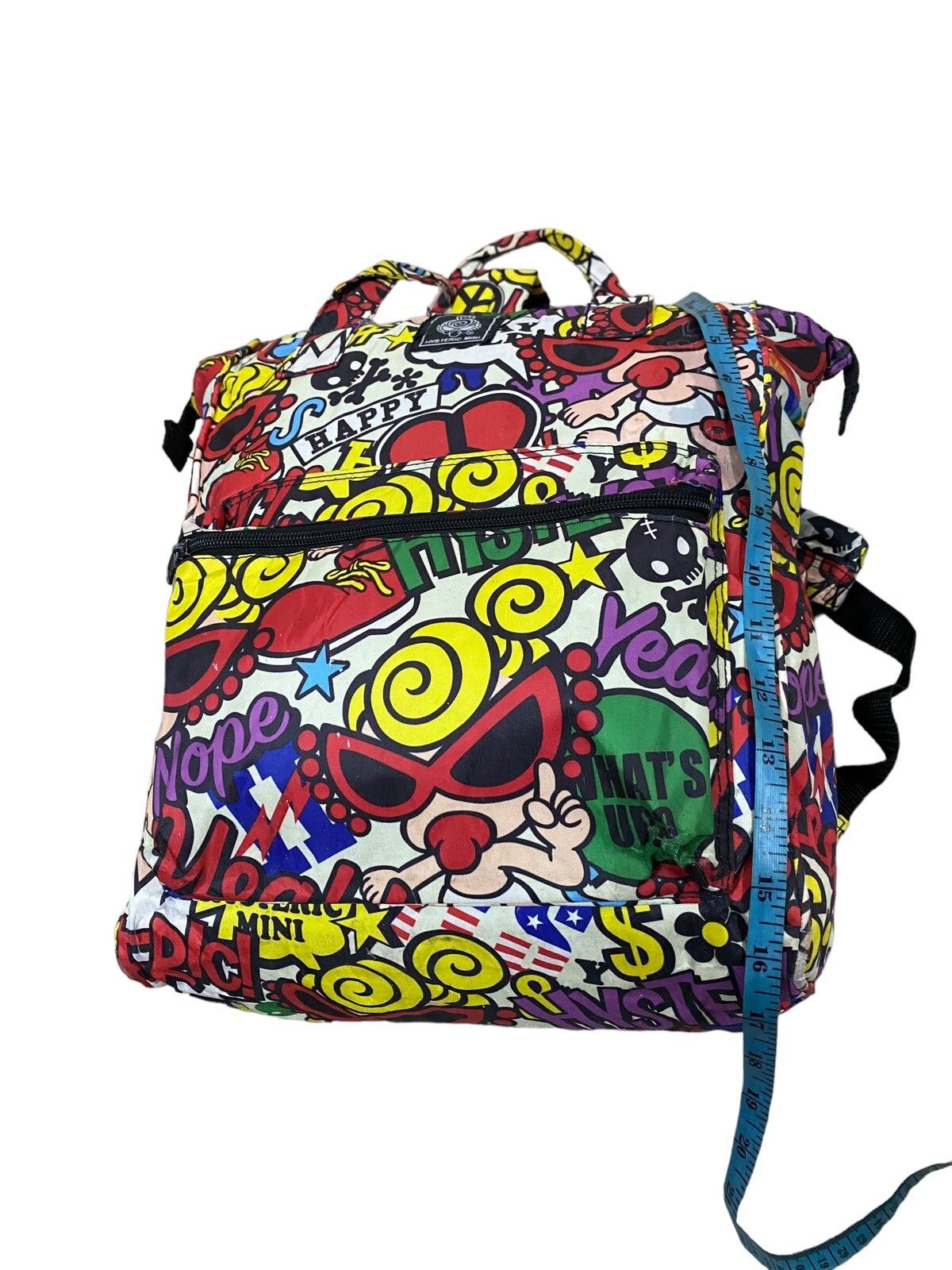 Vtg🔥Hysteric Mini All Over Print Characters 2 Way Backpack - 13