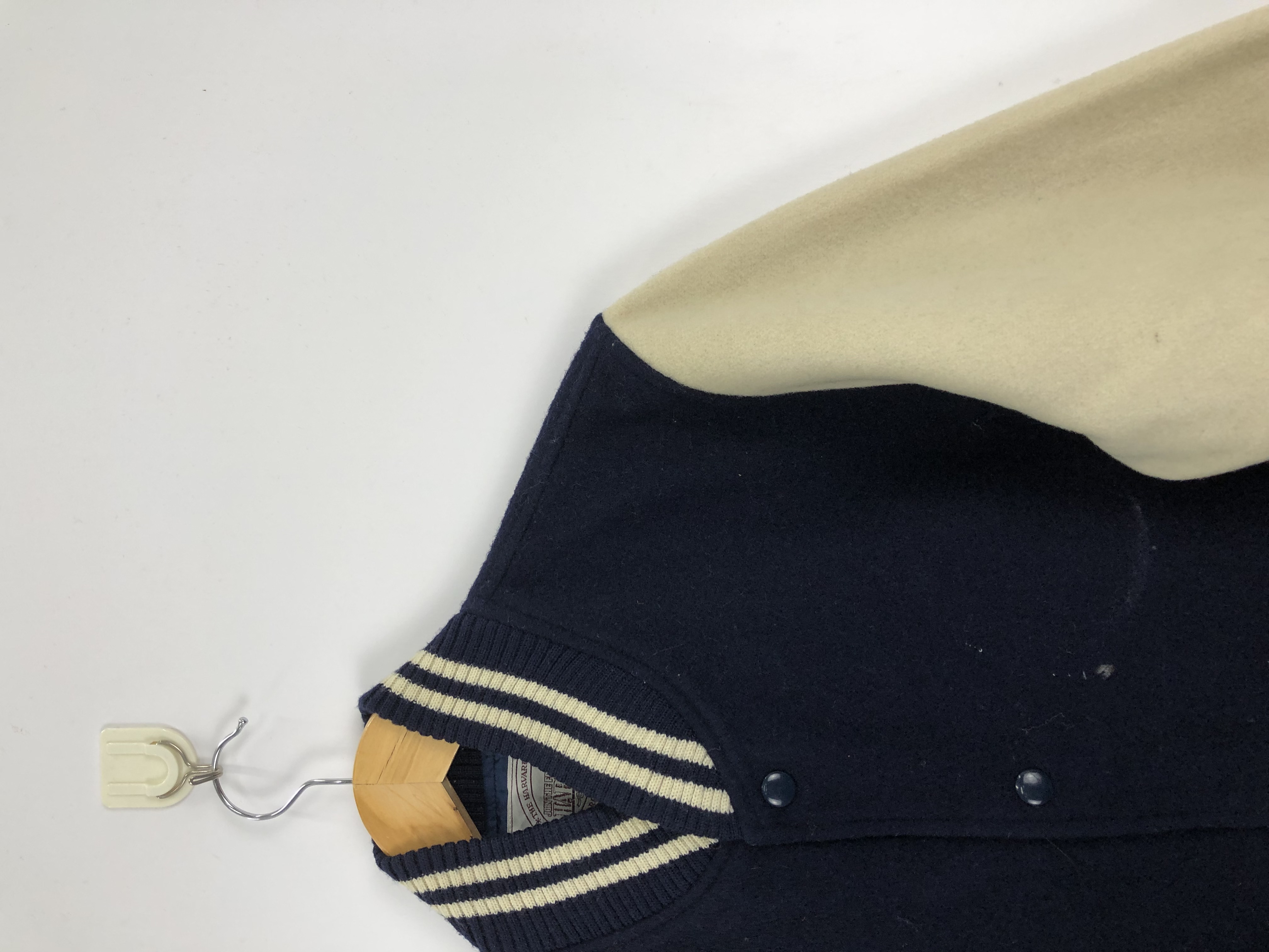 Vintage - Vintage Harvard Wool Varsity Jacket - 4
