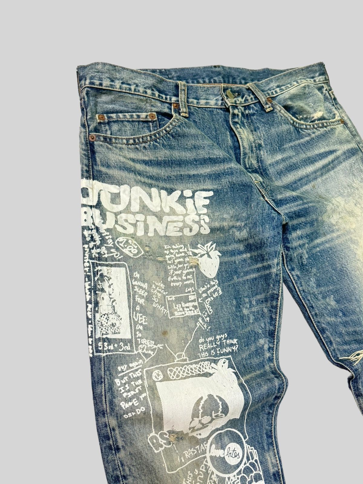 Distressed RNA INC Junkie Business Trashed Denim - 10