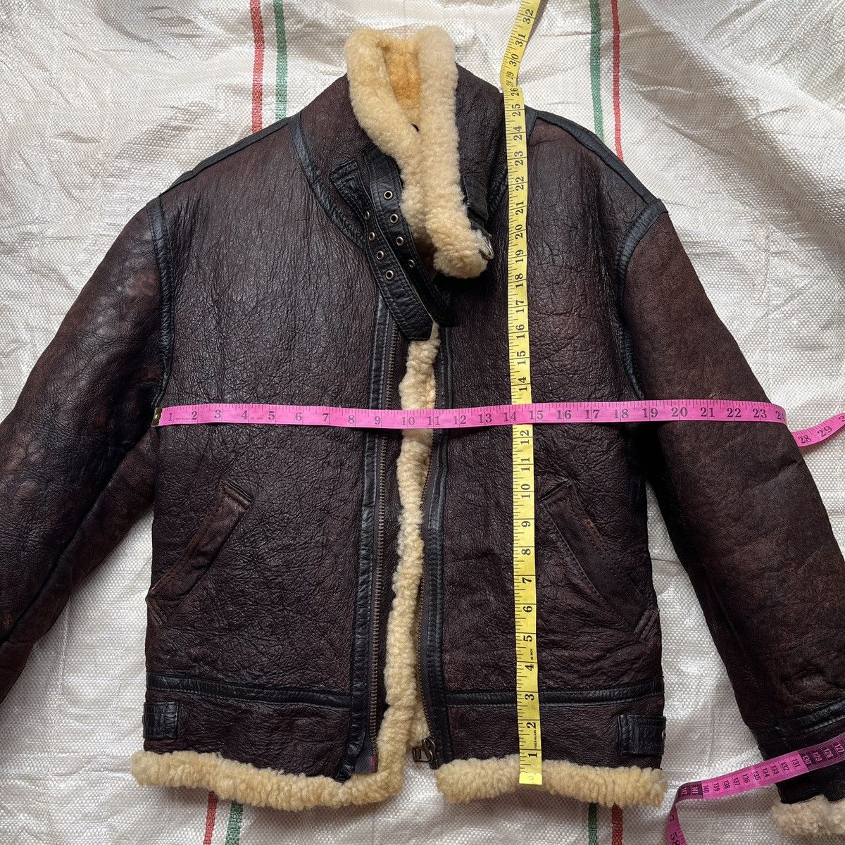 Vintage - Resident Evil B3 SheepSkin Leather Coat Jacket Japan - 5