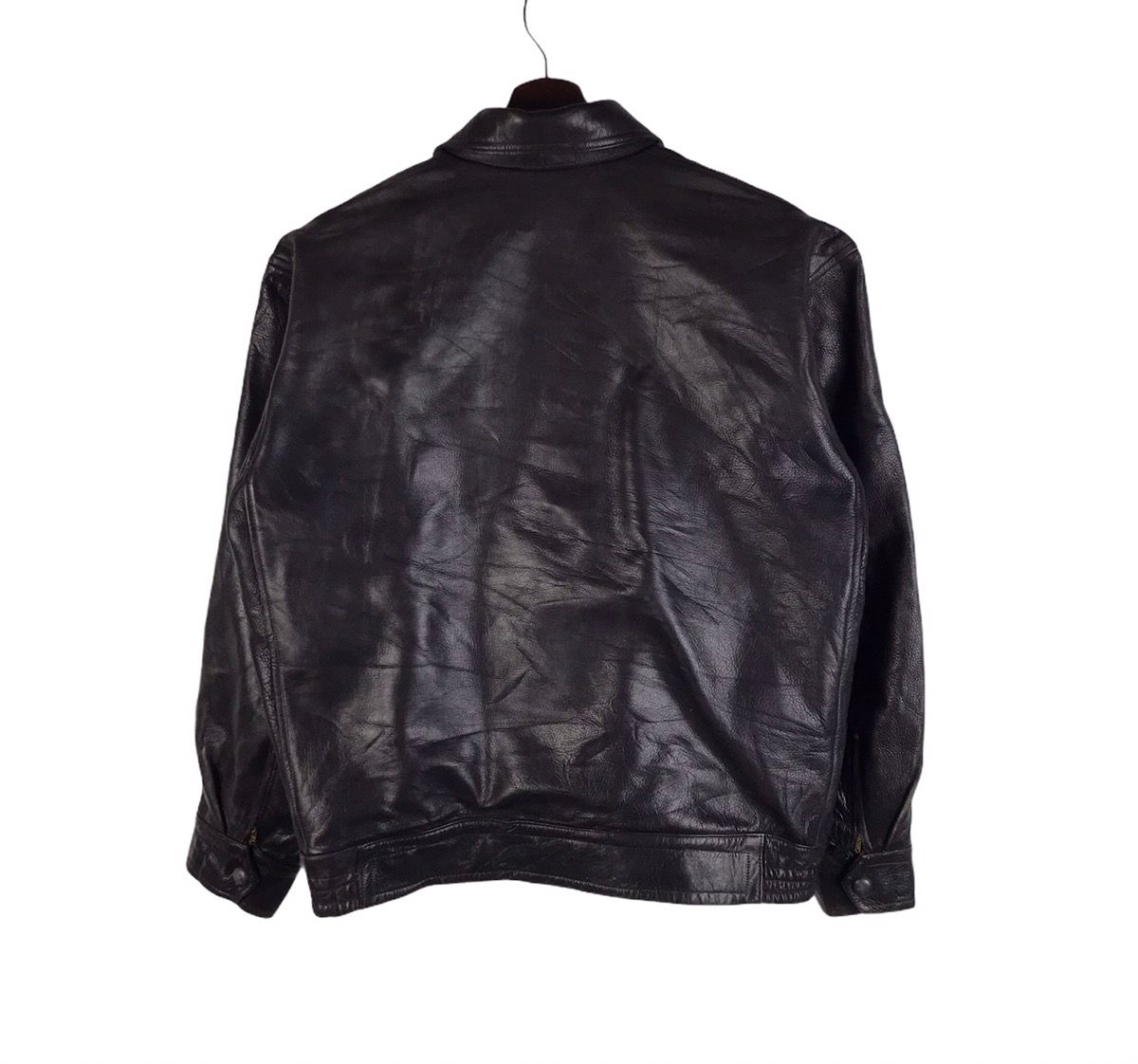 Vintage Superman Sherpa Lined Leather Jacket - 10