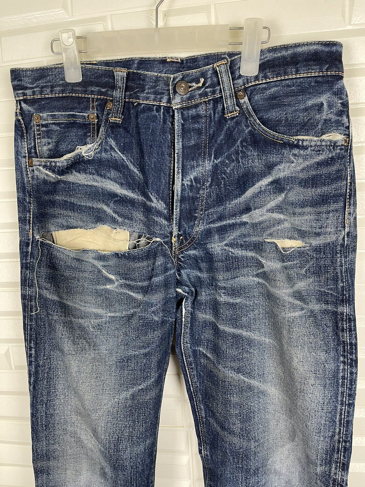 Vintage Distressed Jeans SUGAR CANE Lot901 Selvedge - 12