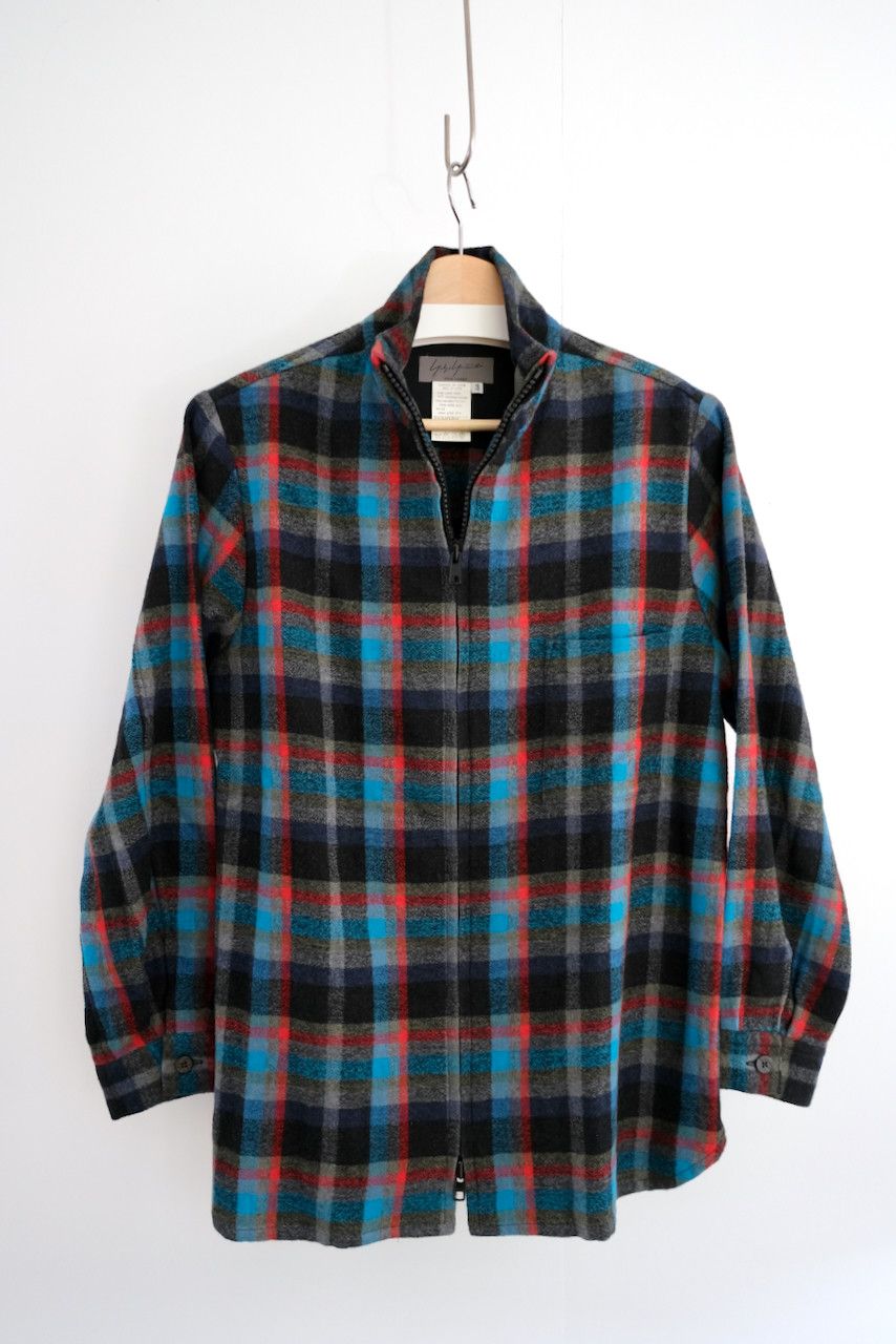 AW02 Plaid Dual-Zip Shirt/Jacket, YYPH - 1