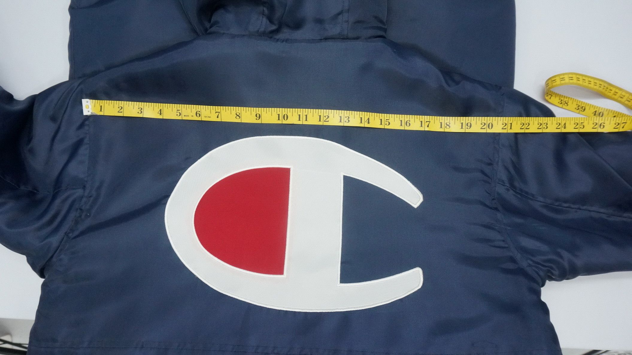 Vintage CHAMPION Long Jacket Big Logo Embroidery - 19