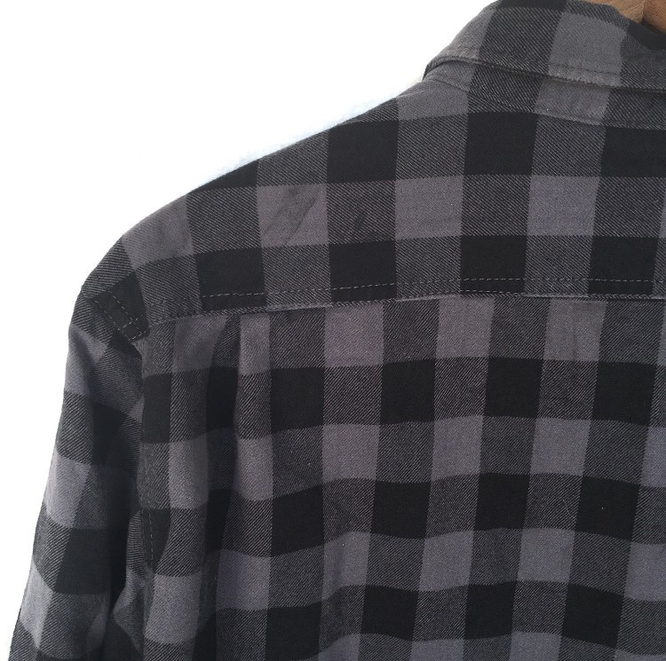 Eddie Bauer - Vintage Eddie Bauer Fleece Lining Checkered Flannel Jacket - 3