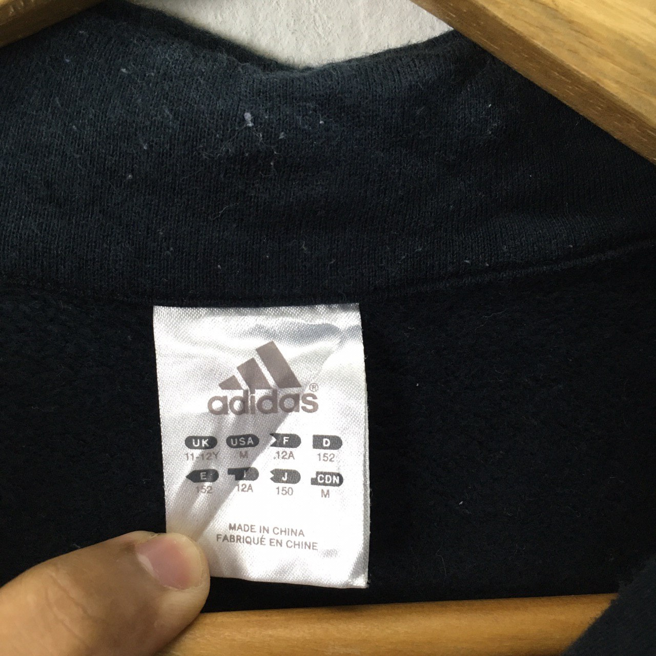 Adidas Big Logo Sweatshirt Upper Zip #5535 - 7