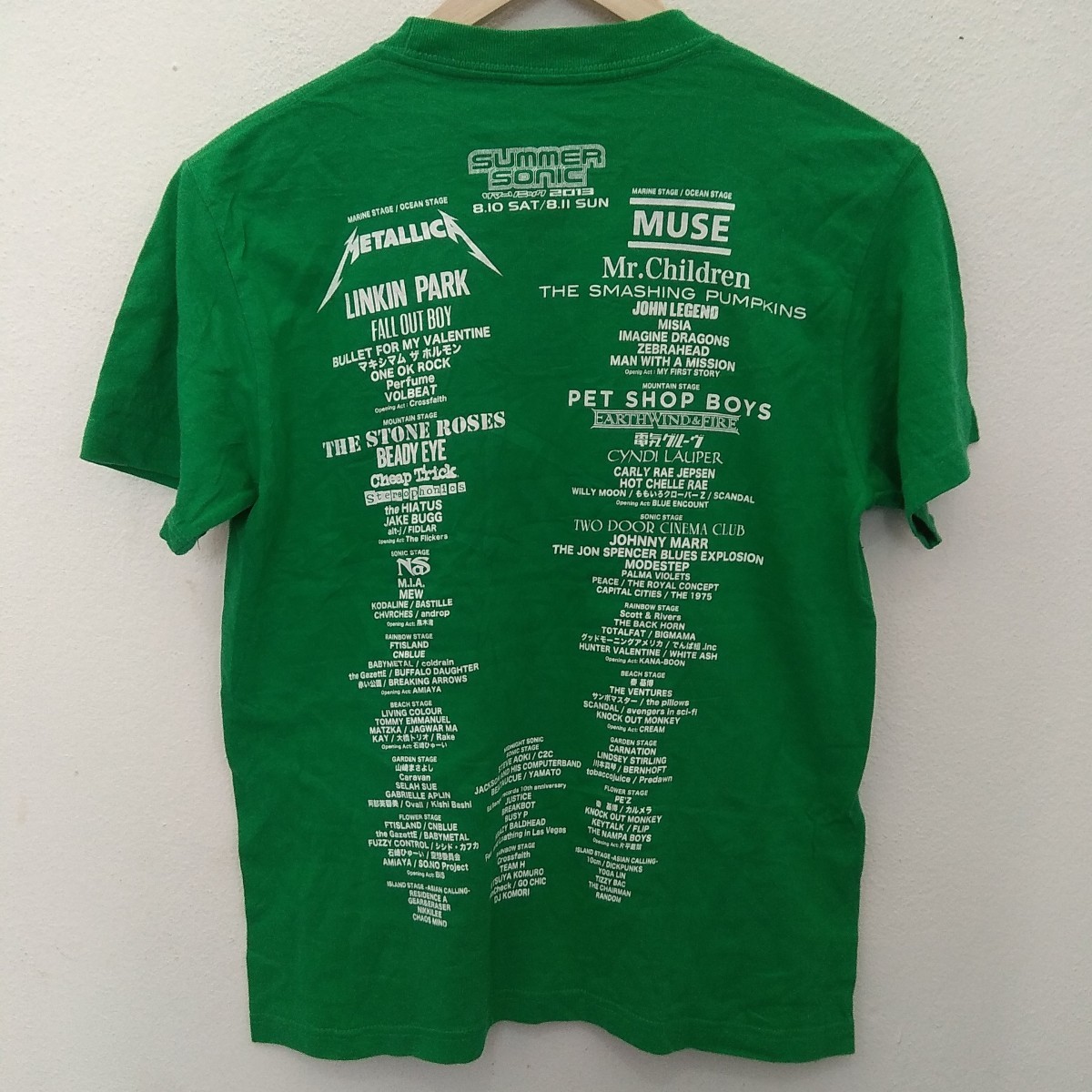 Band Tees - Vintage Summer Sonic Concert Rock Band List Superman Shirt - 2