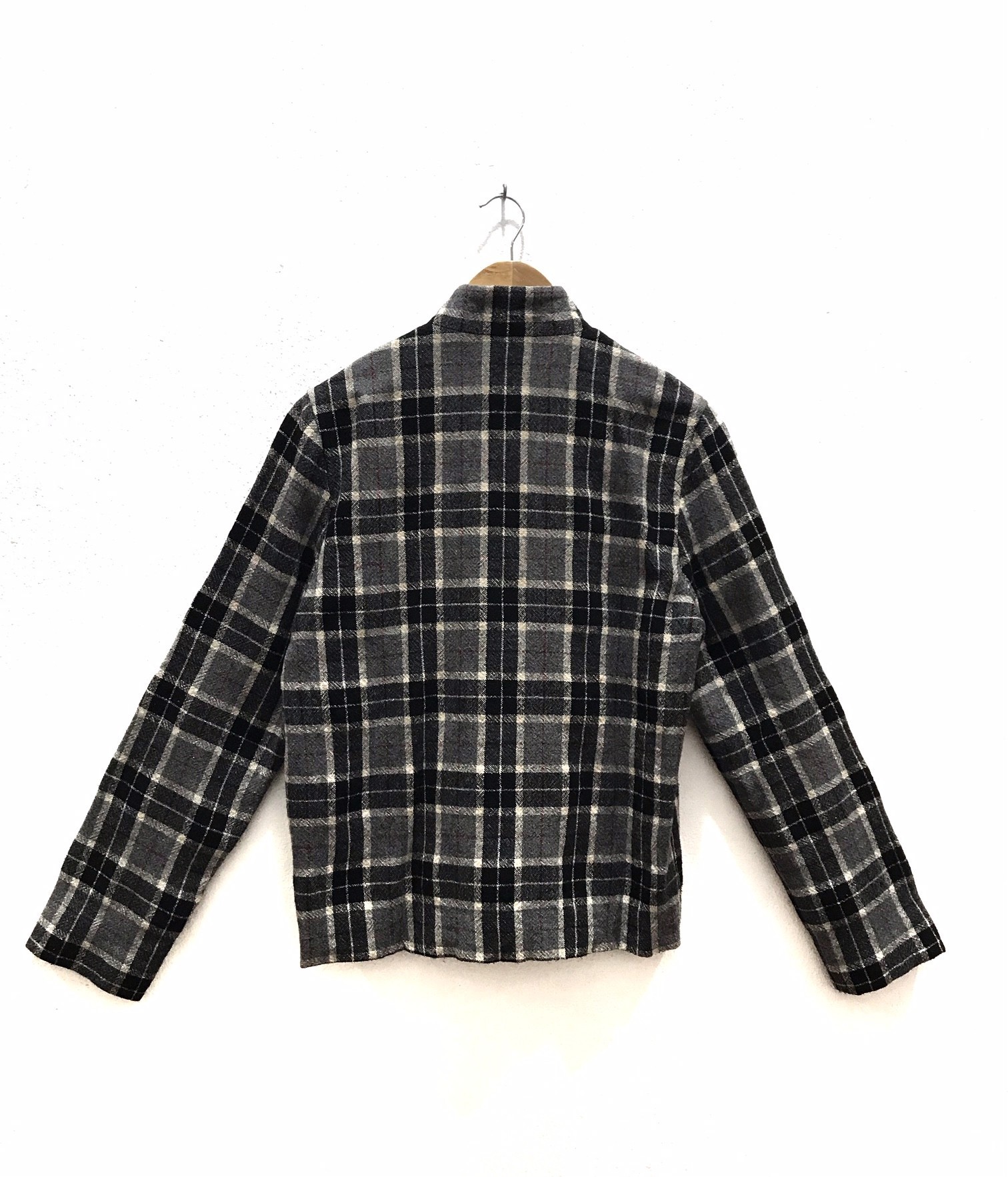 A Bathing Ape General Check Pattern Wool Jacket - 2