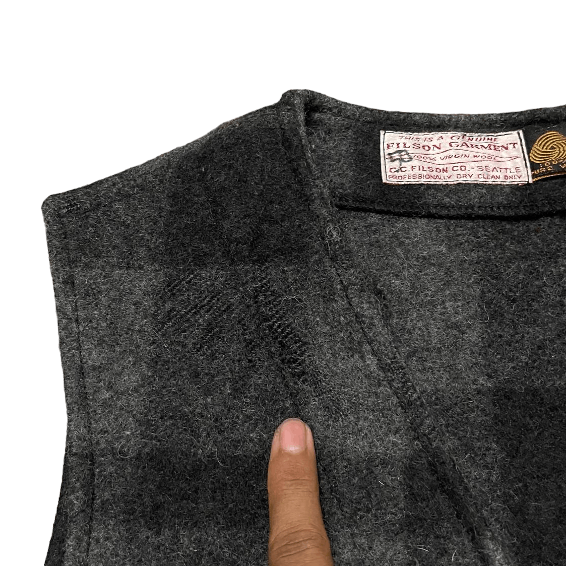 Filson Garment Mackinaw Wool Plaid Vest - 5