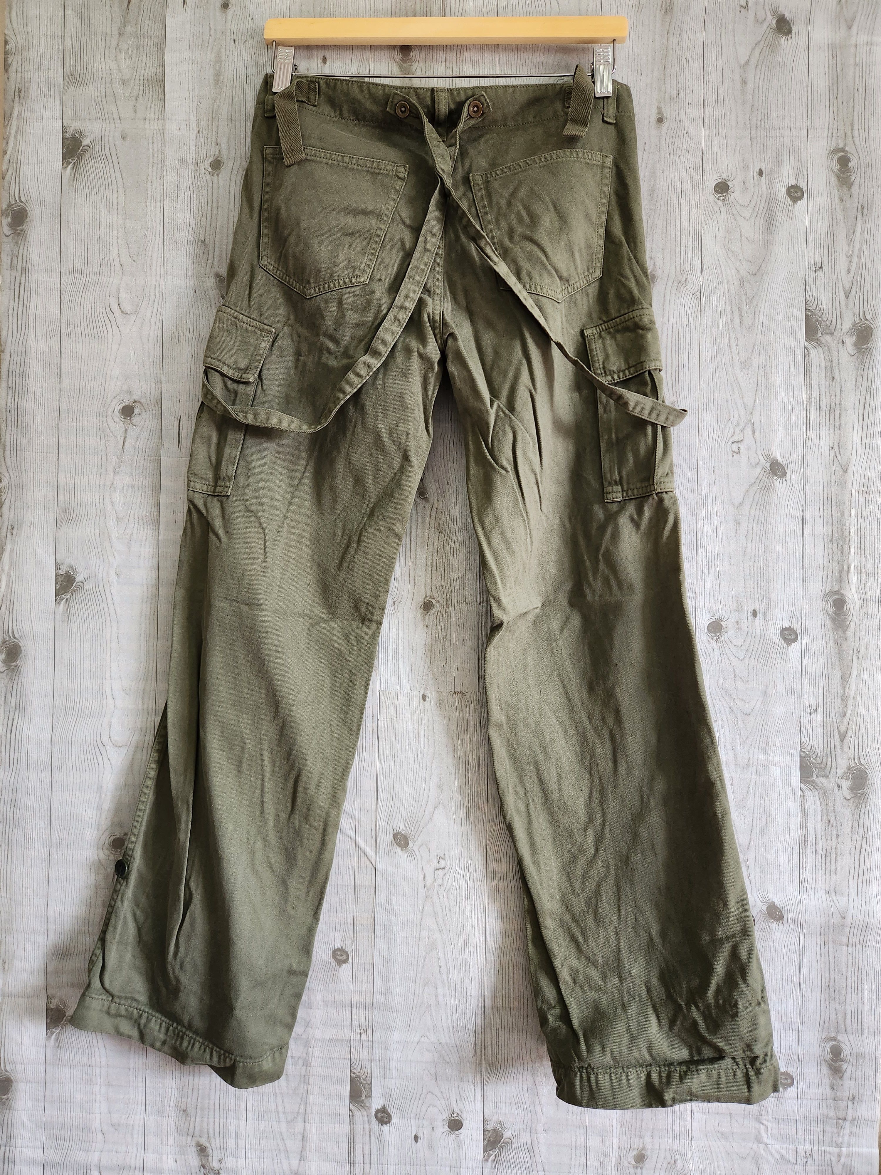 Military - Bondage Cargo Pants With Pockets Army Type - 8