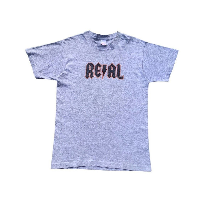 Girl Skateboards - Vintage 90s Real Skateboards AC/DC Logo Tee - 1