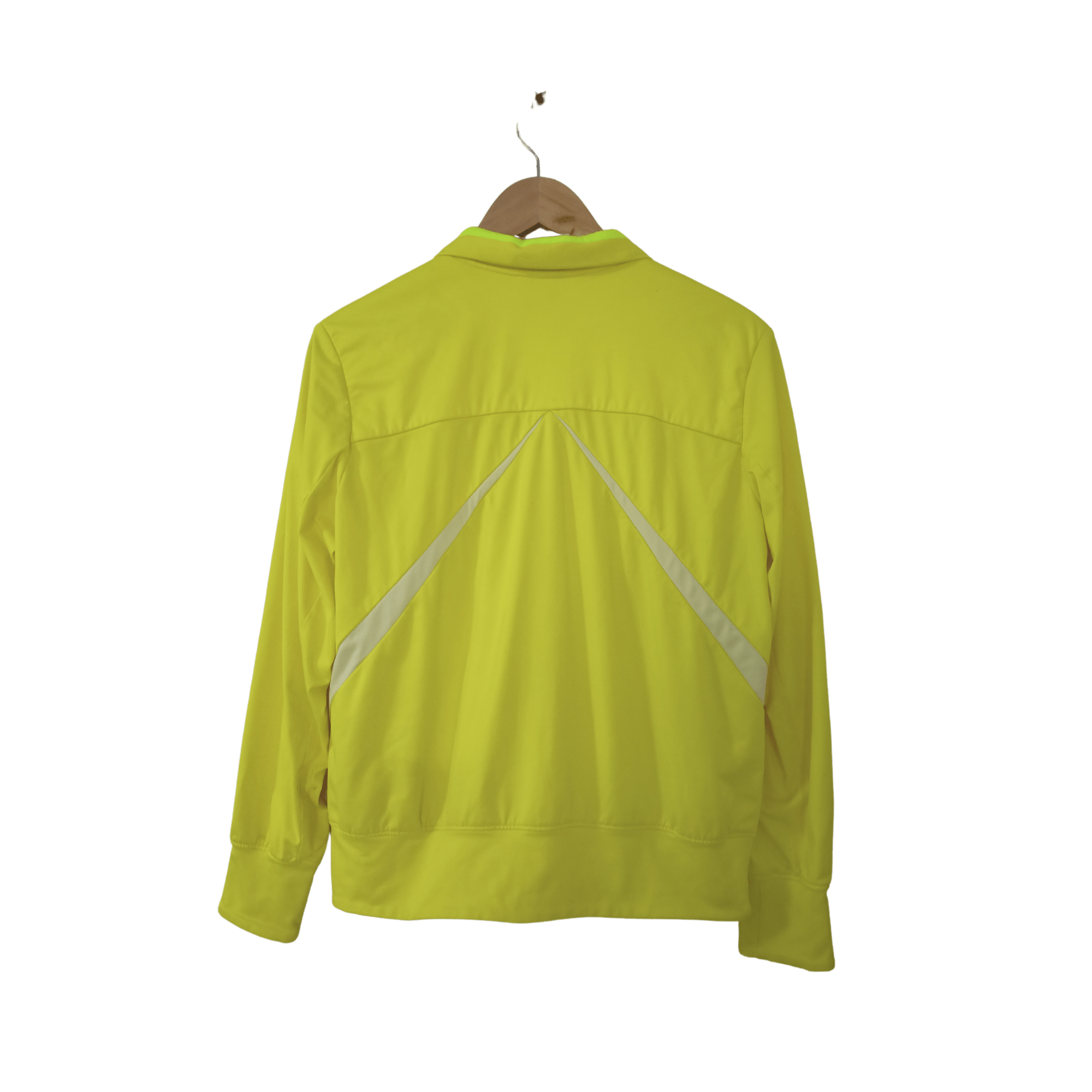 Nike Dri-fit Small Swoosh Embroidery Yellow Neon Jacket - 2