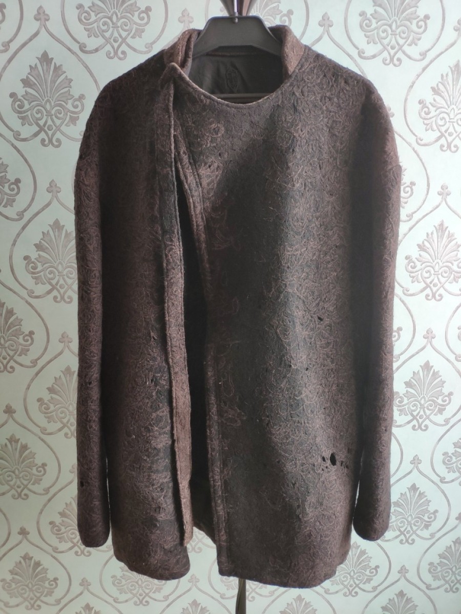 Karbon - Destroyed wool coat.Runs like Julius or RIck Owens coats - 5