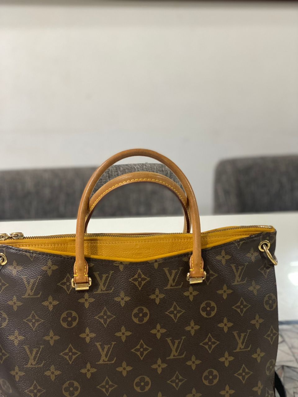 Louis Vuitton Pallas MM Monogram Shoulder Bag - 3
