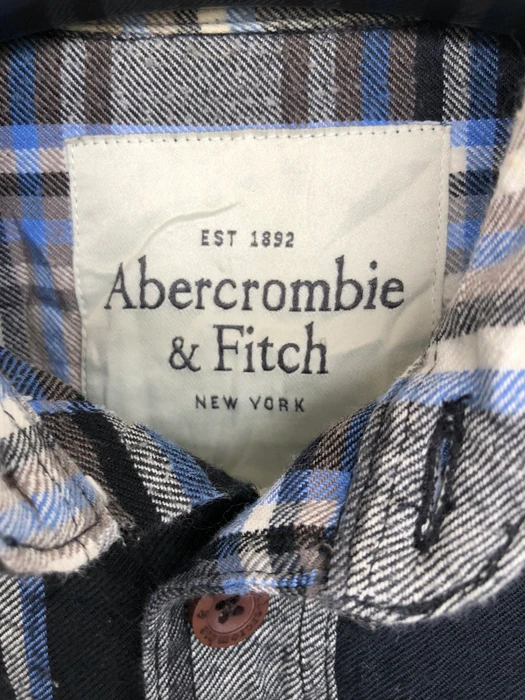 Abercrombie & Fitch - Abercrombie plaid tartan Flannel Shirt 👕 - 4