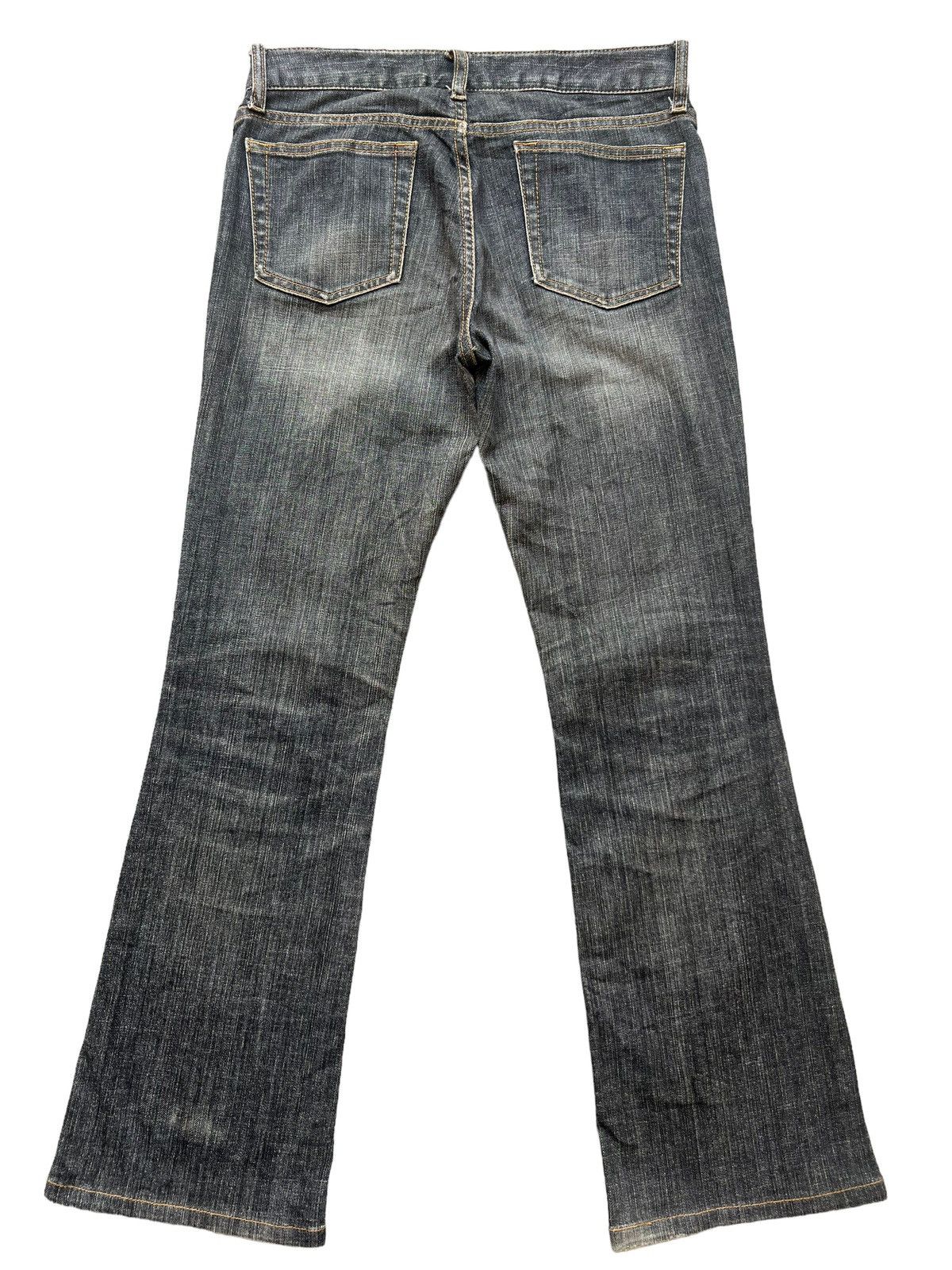 Uniqlo Black Low Rise Bootcut Flare Denim Jeans 30x29 - 3
