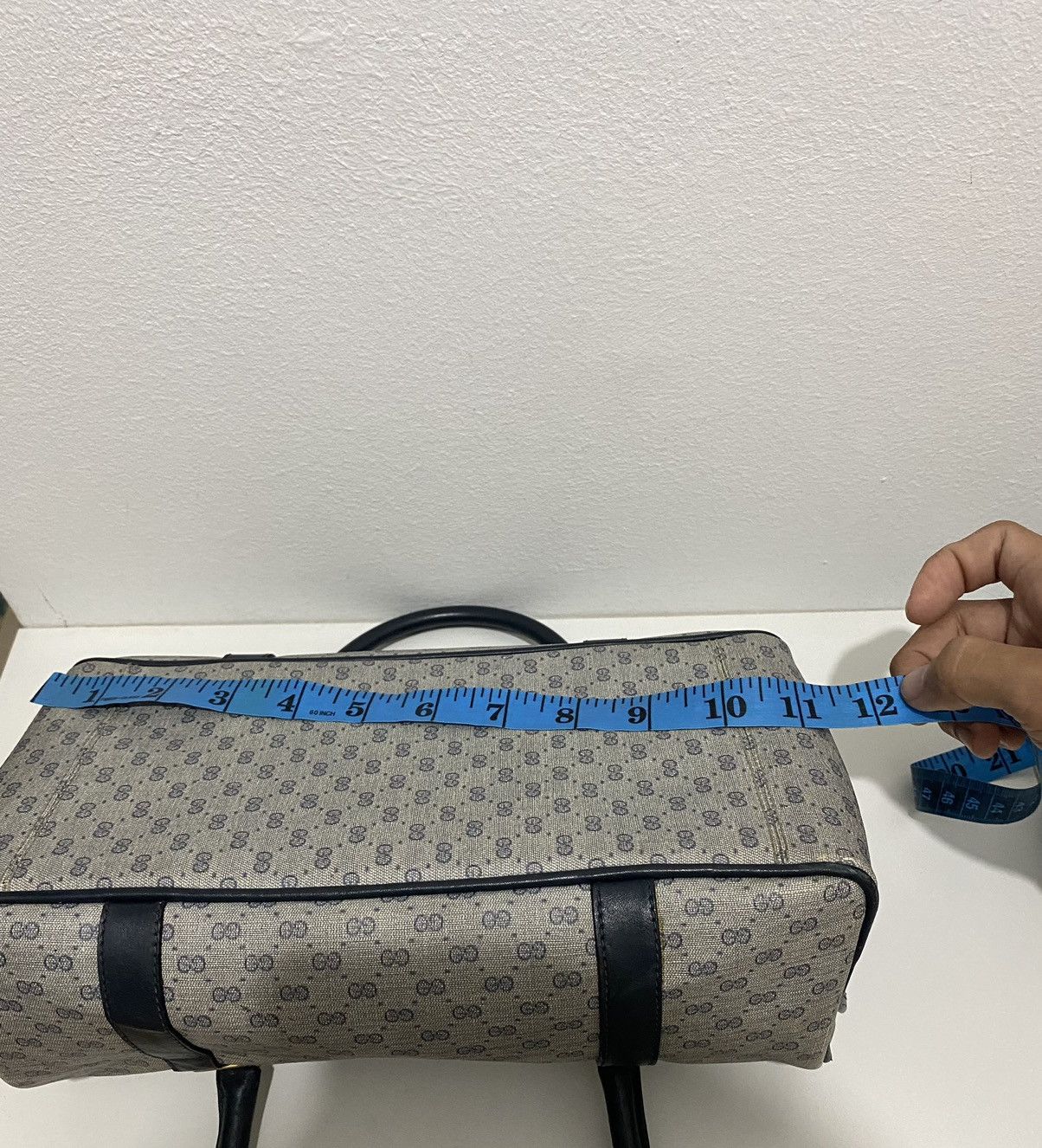Authentic Gucci GG Boston Leather Bag - 9