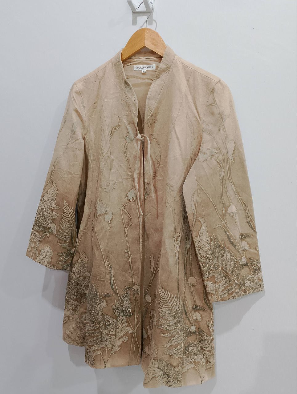 Vintage DANA PARIS Floral Jacquard Style Dress Coat Jacket - 5