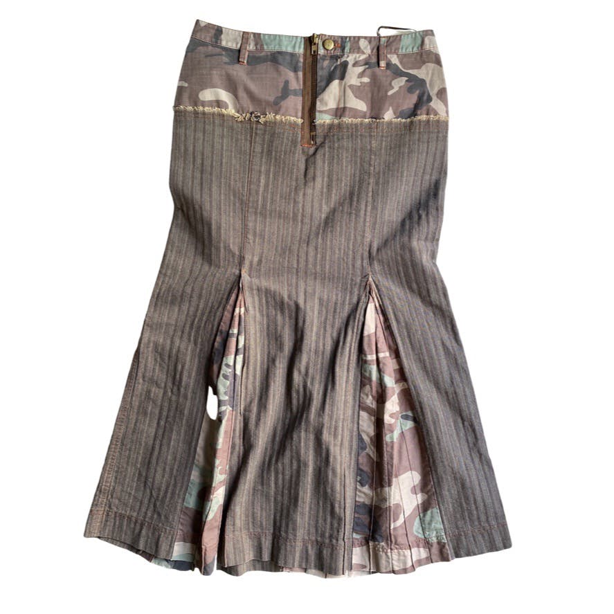 JPG Cut And Sew Camo herringbone Skirt - 1