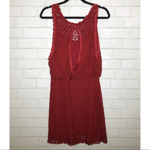 Free People Crochet Layered Mini Dress - 3