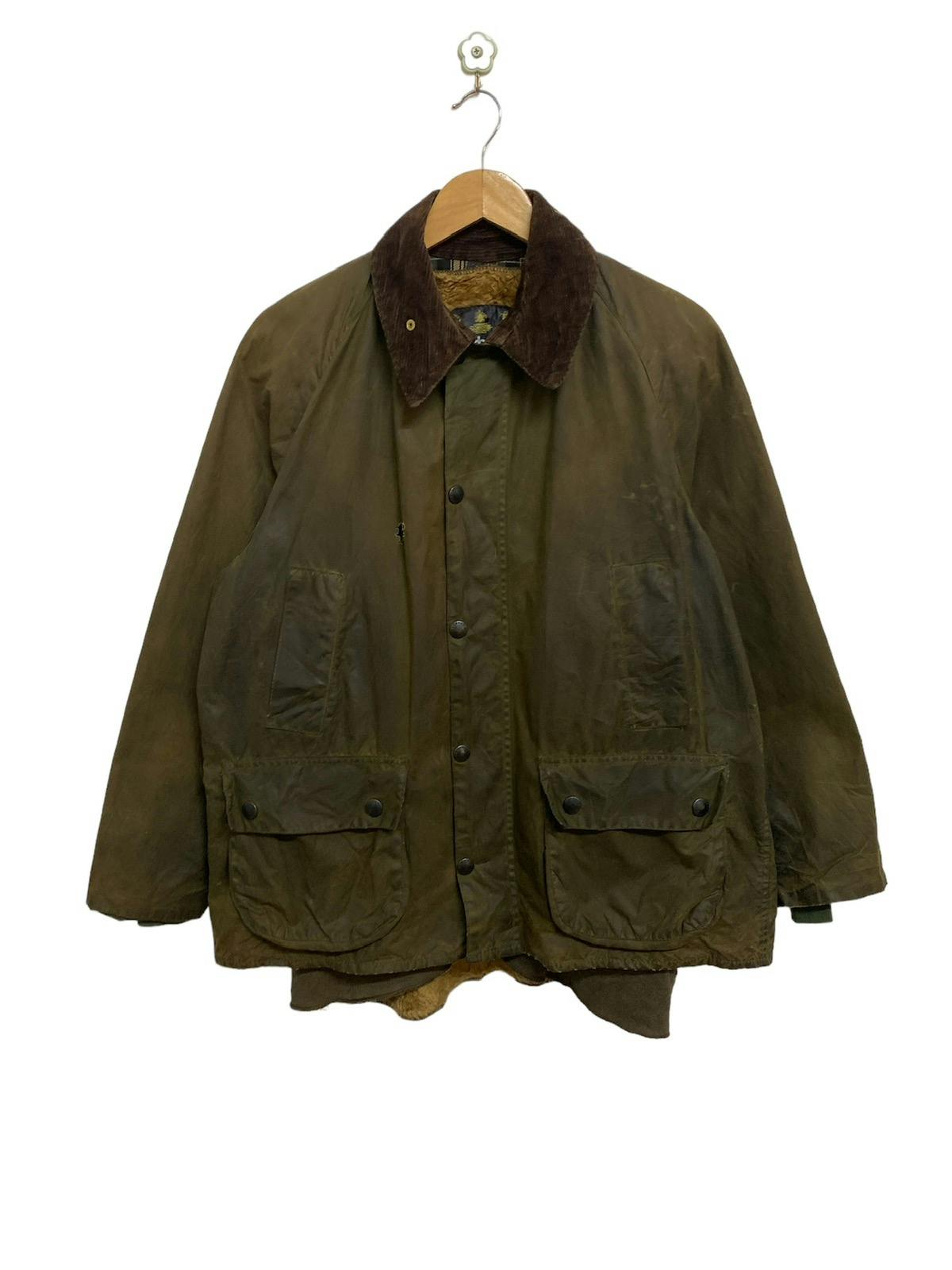 Barbour Classic Bedale Pile Lining Wax Jacket England Made - 1