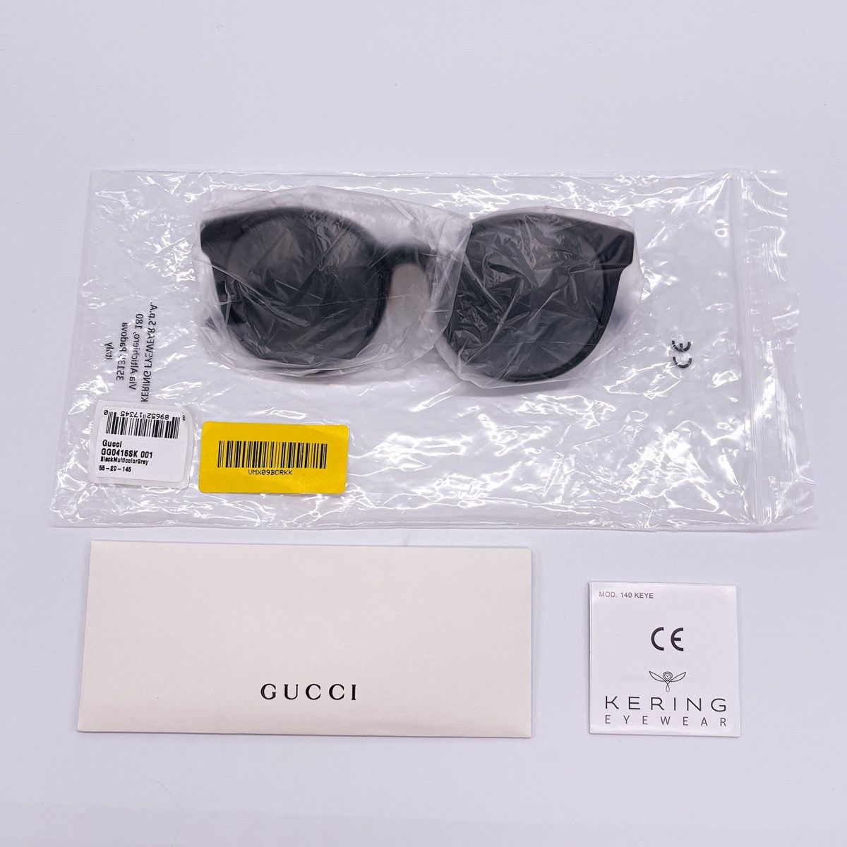 NEW GUCCI GG0416SK 001 BLACK ROUND SUNGLASSES GUCCI - 11