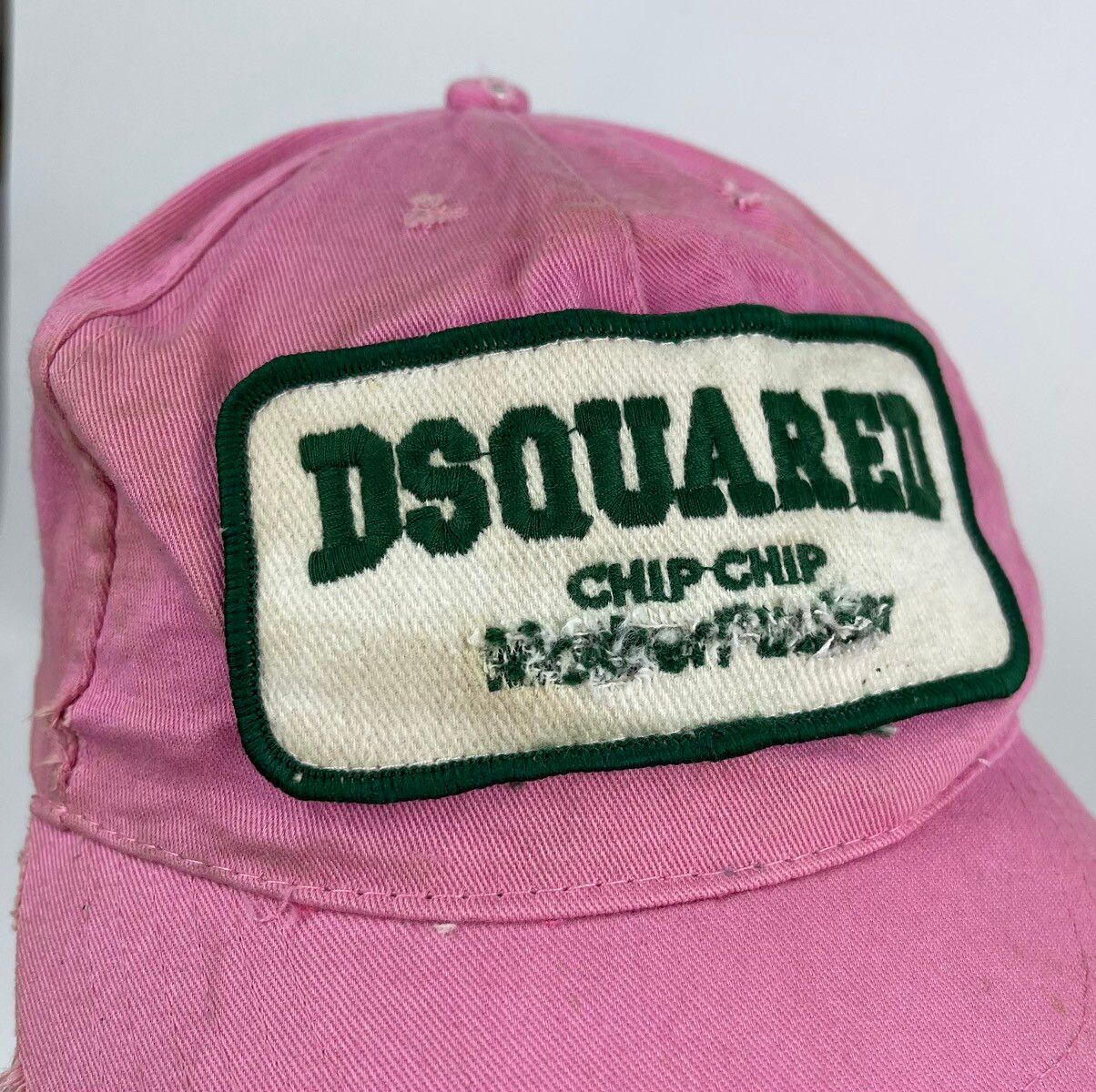 distressed dsquared2 trucker hat cap tc6 - 2