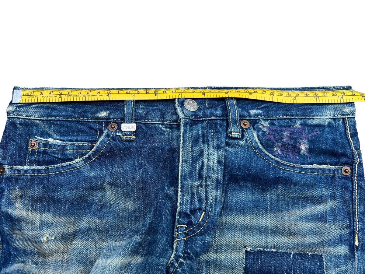Hysteric Glamour Distressed Lowrise Flare Denim Jeans 29x32 - 15