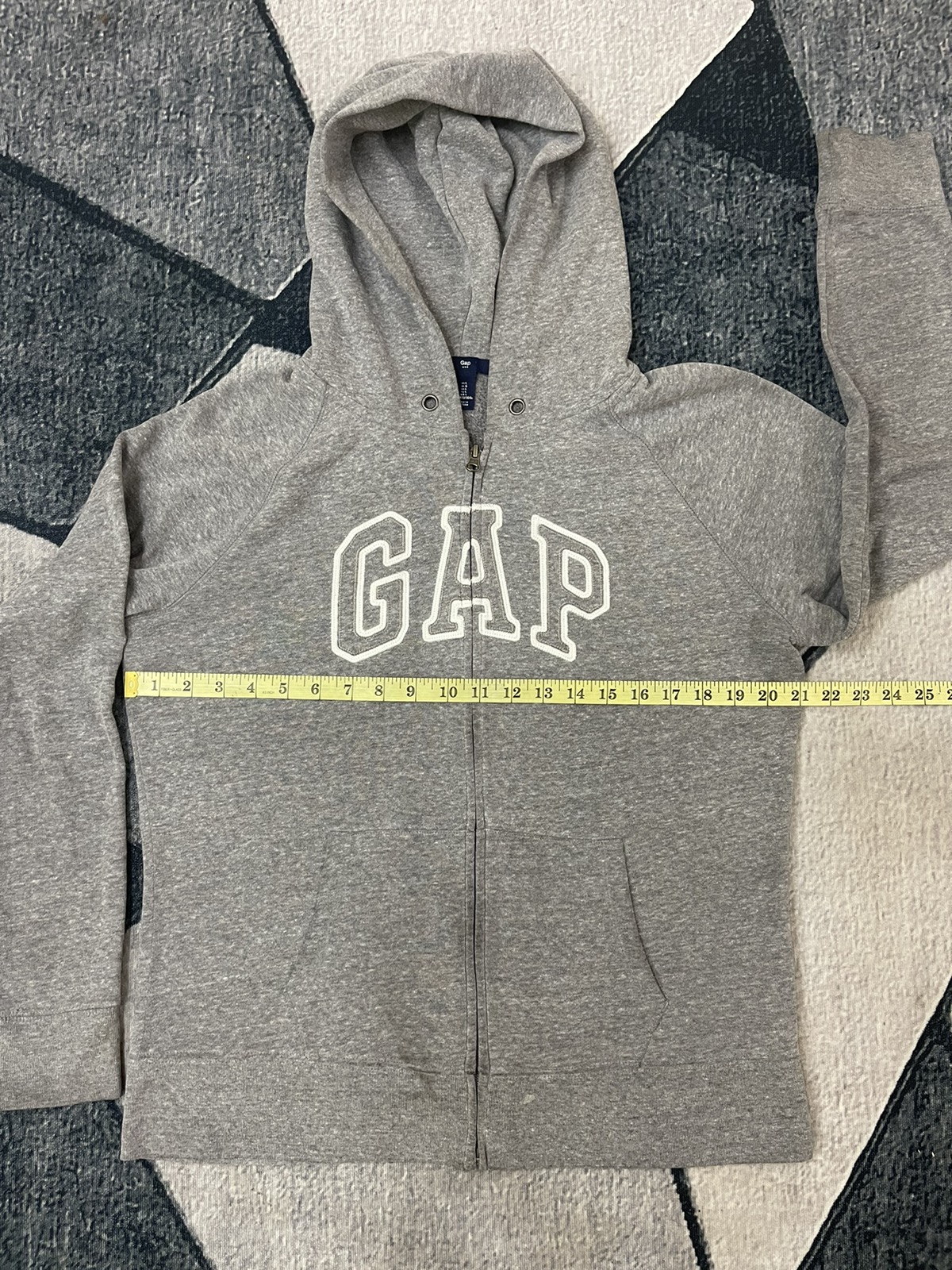 Gap - GAP zip up Hoodie Spell Out Streetwear / Vintage - 4