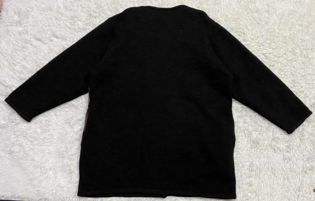 Cardigan - [SUI] Logo Patchwork Wool Cardigan Button Up Sweater - 6