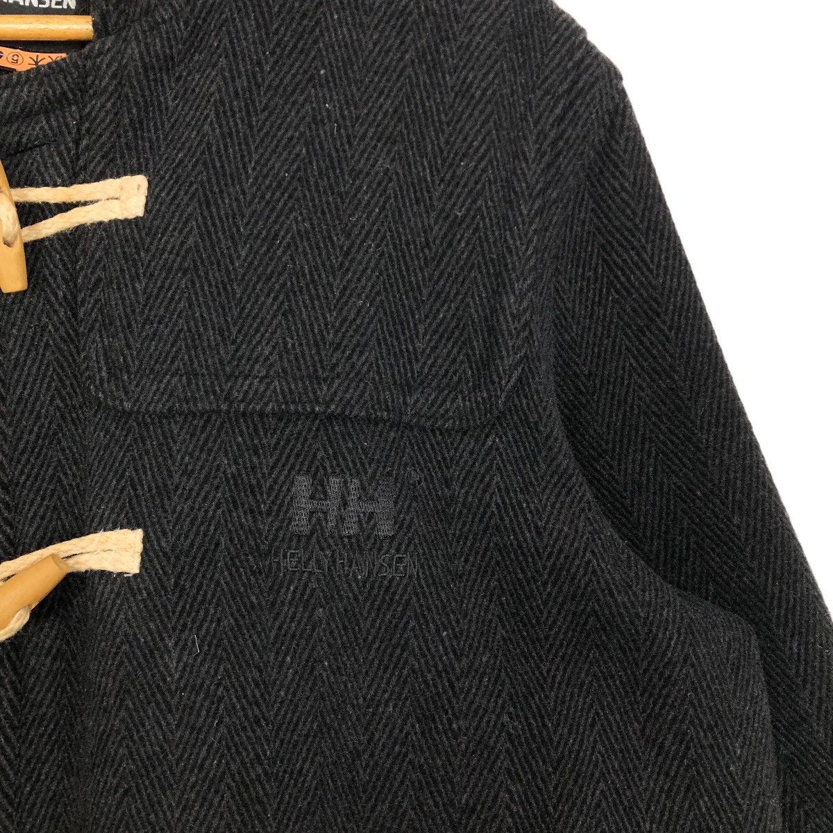 Vintage - Helly Hansen Hooded Wool Trench Coat Toggle Buttons - 5