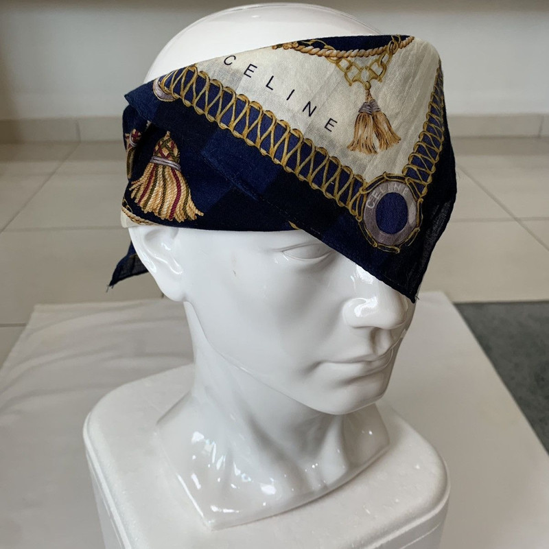 celine bandana handkerchief neckerchief scarf - 1