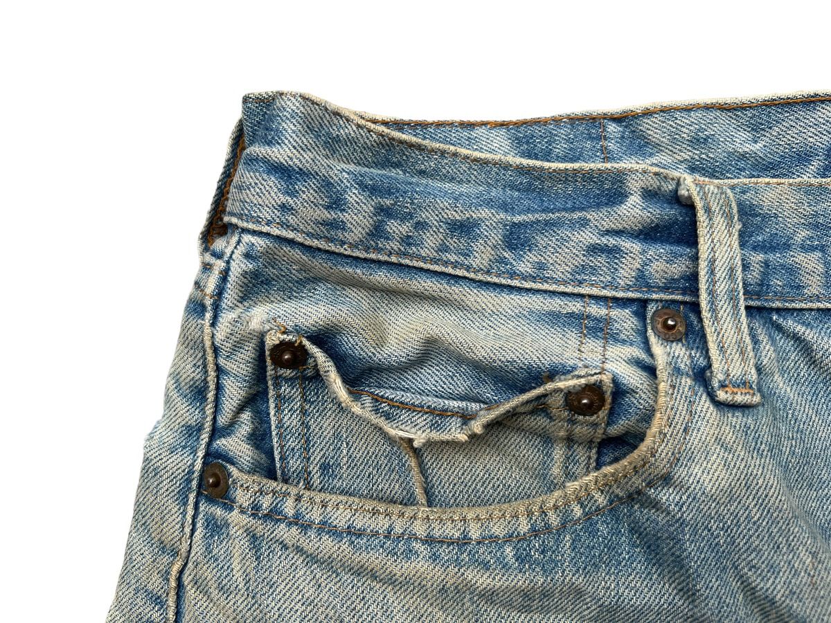 Vintage 70s Levi’s 501 Selvedge Distressed Denim Jeans 32x31 - 9