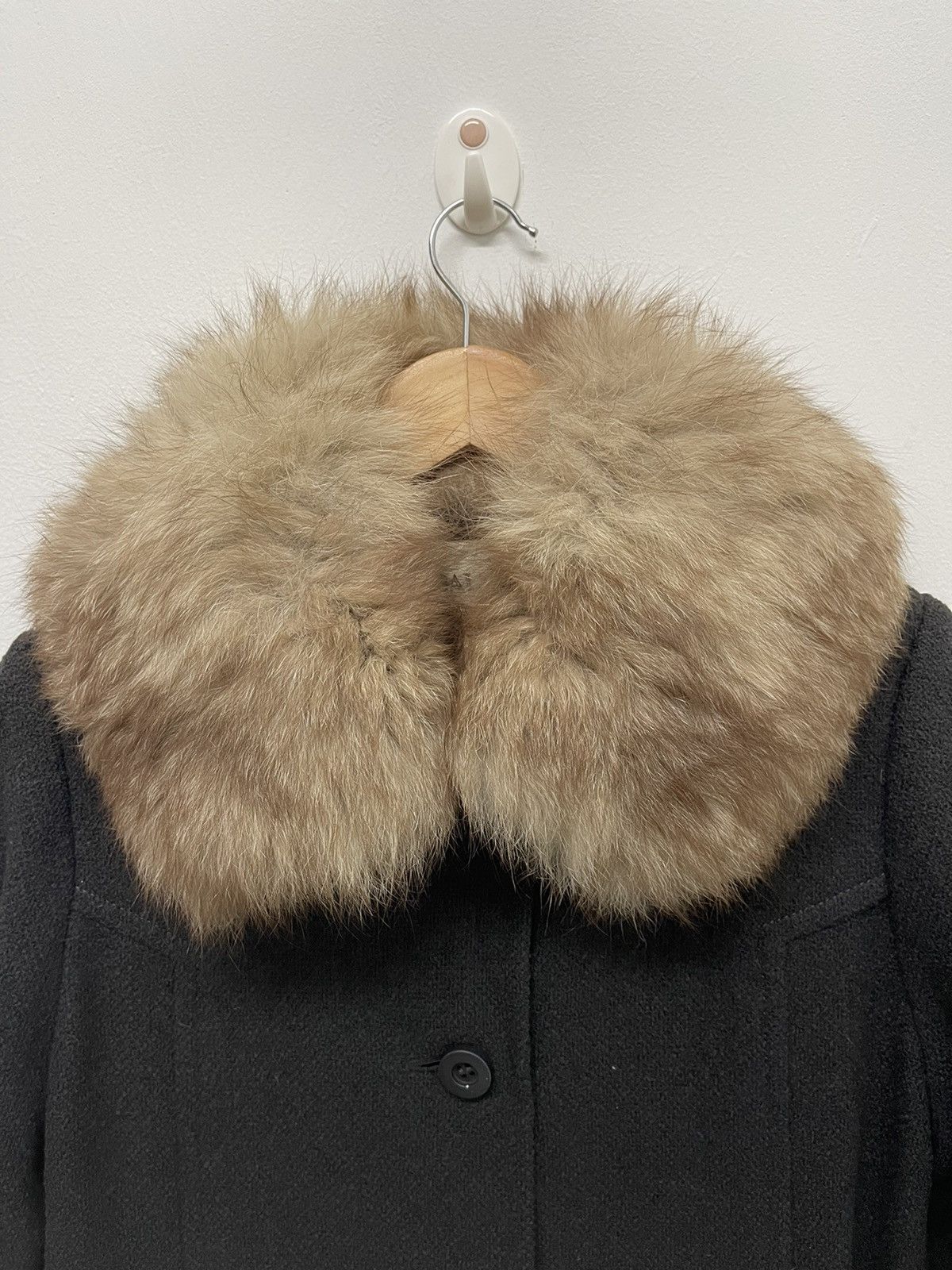 VINTAGE BALMAIN FAUX FUR JACKET WOOL - 3