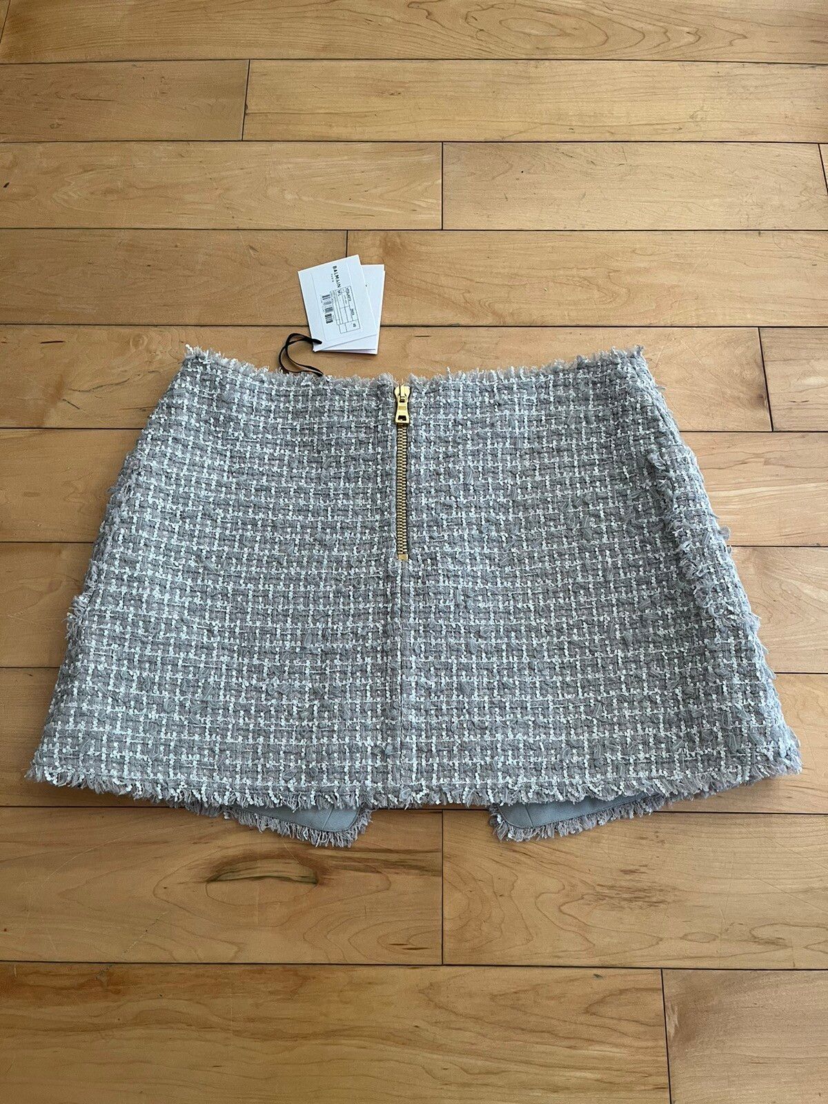 NWT - Balmain Tweed Wrap Skirt - 2