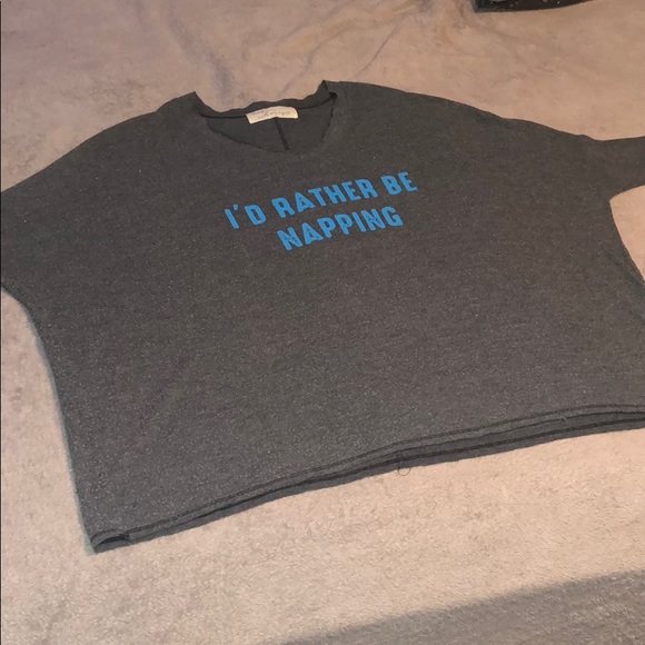 Vintage Havana - “I’d Rather Be Napping” Graphic Hacci Sweatshirt - 5