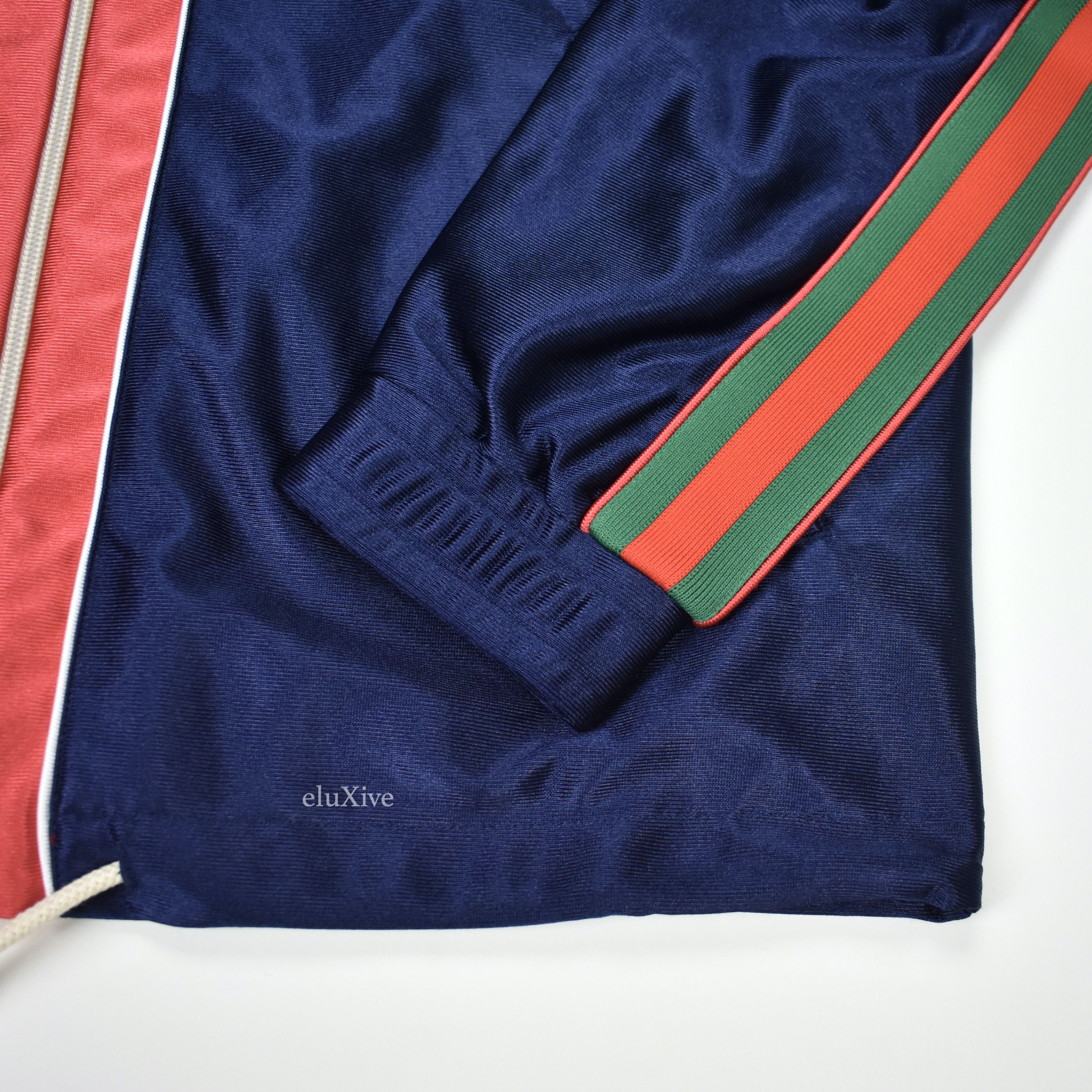 Navy Web Stripe Technical Jersey Track Jacket - 5