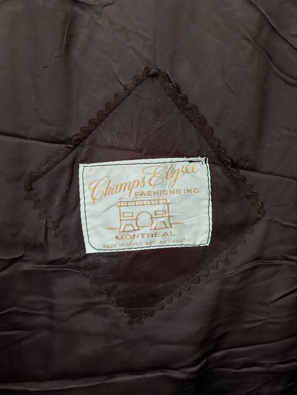 Vintage 70s CHAMPS ELYSEE Made in Canada Leather Jacket - 10